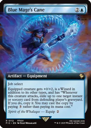 Blue Mage's Cane (Extended Art) [Commander: FINAL FANTASY] Rare