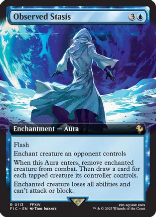 Observed Stasis (Extended Art) [Commander: FINAL FANTASY] Foil Rare