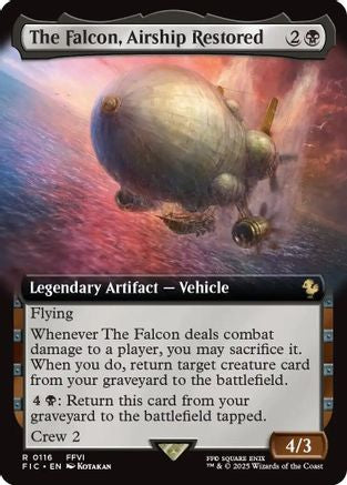 The Falcon, Airship Restored (Extended Art) [Commander: FINAL FANTASY] Foil Rare