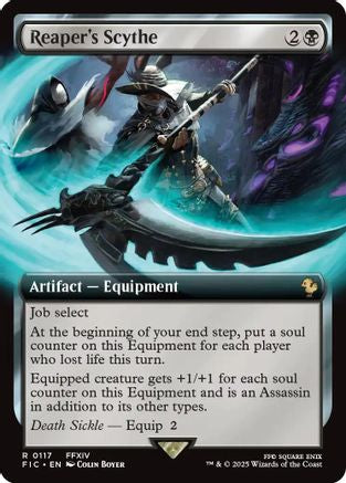 Reaper's Scythe (Extended Art) [Commander: FINAL FANTASY] Rare
