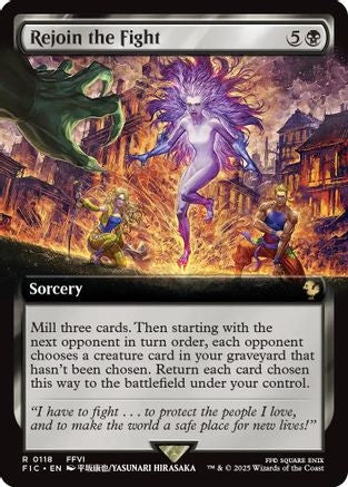 Rejoin the Fight (Extended Art) [Commander: FINAL FANTASY] Rare