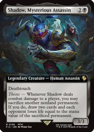 Shadow, Mysterious Assassin (Extended Art) [Commander: FINAL FANTASY] Rare