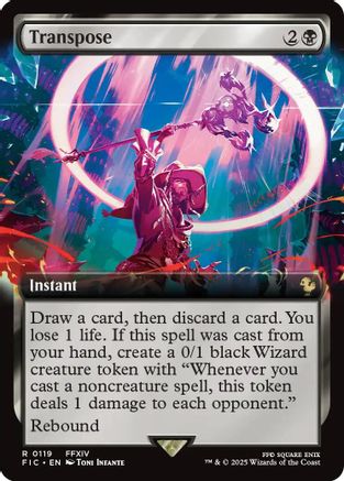 Transpose (Extended Art) [Commander: FINAL FANTASY] Foil Rare
