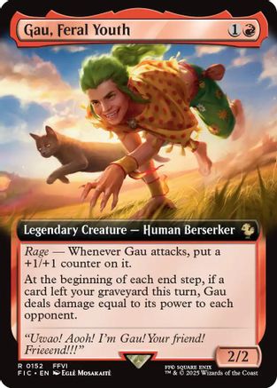 Gau, Feral Youth (Extended Art) [Commander: FINAL FANTASY] Rare