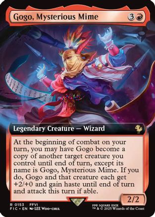 Gogo, Mysterious Mime (Extended Art) [Commander: FINAL FANTASY] Rare