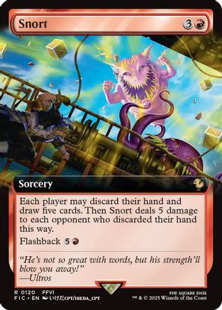 Snort (Extended Art) [Commander: FINAL FANTASY] Foil Rare