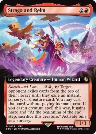 Strago and Relm (Extended Art) [Commander: FINAL FANTASY] Rare
