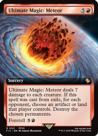 Ultimate Magic: Meteor (Extended Art) [Commander: FINAL FANTASY] Rare