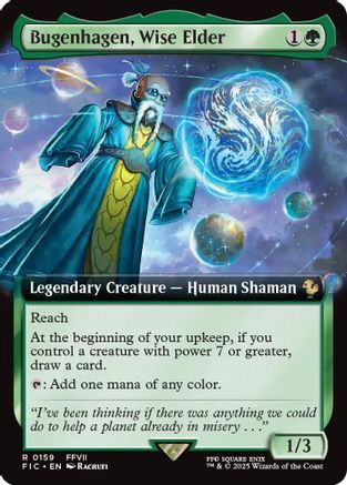 Bugenhagen, Wise Elder (Extended Art) [Commander: FINAL FANTASY] Foil Rare