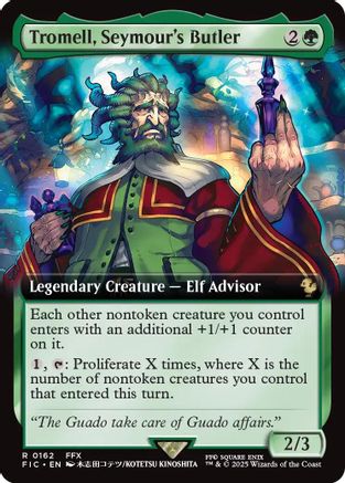 Tromell, Seymour's Butler (Extended Art) [Commander: FINAL FANTASY] Rare