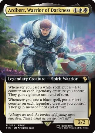 Ardbert, Warrior of Darkness (Extended Art) [Commander: FINAL FANTASY] Rare