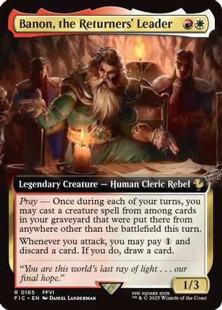 Banon, the Returners' Leader (Extended Art) [Commander: FINAL FANTASY] Foil Rare