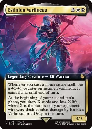 Estinien Varlineau (Extended Art) [Commander: FINAL FANTASY] Rare