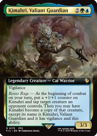 Kimahri, Valiant Guardian (Extended Art) [Commander: FINAL FANTASY] Foil Rare