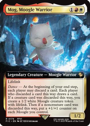 Mog, Moogle Warrior (Extended Art) [Commander: FINAL FANTASY] Foil Rare