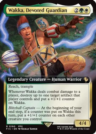 Wakka, Devoted Guardian (Extended Art) [Commander: FINAL FANTASY] Foil Rare