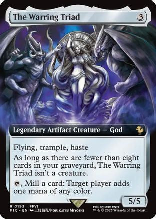 The Warring Triad (Extended Art) [Commander: FINAL FANTASY] Rare