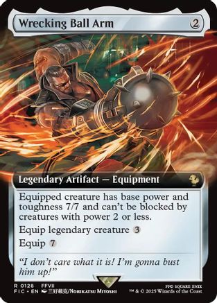 Wrecking Ball Arm (Extended Art) [Commander: FINAL FANTASY] Foil Rare