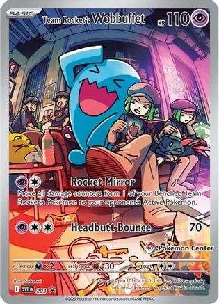 Team Rocket's Wobbuffet (Pokemon Center Exclusive) 203/null [SV Scarlet & Violet Promo Cards] (Holofoil)