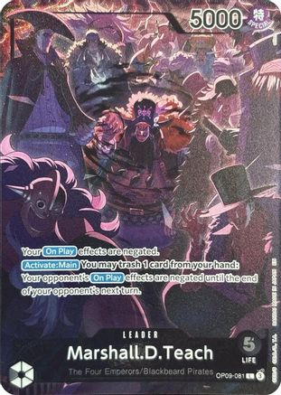 Marshall.D.Teach (English Version 2nd Anniversary Set) [One Piece Promotion Cards] Leader