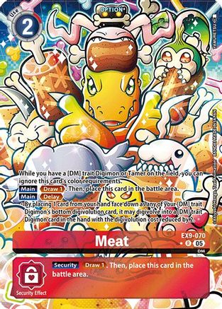Meat (Alternate Art)  (EX9-070) [Versus Monsters] Foil