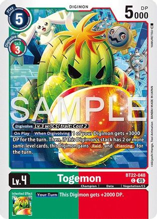 Togemon  (BT22-048) [Cyber Eden]