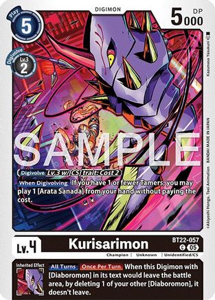Kurisarimon  (BT22-057) [Cyber Eden]