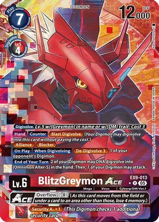 BlitzGreymon ACE (Alternate Art)  (EX9-013) [Versus Monsters] Foil