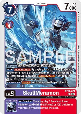 SkullMeramon  (BT22-074) [Cyber Eden]