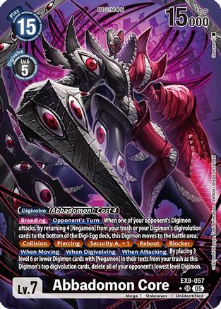 Abbadomon Core (Alternate Art)  (EX9-057) [Versus Monsters] Foil