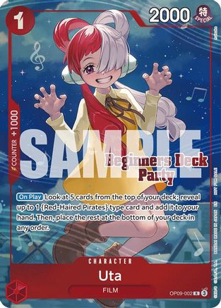 Uta (Beginners Deck Party [ST-23] - [ST-28] Winner Pack) [One Piece Promotion Cards] Rare