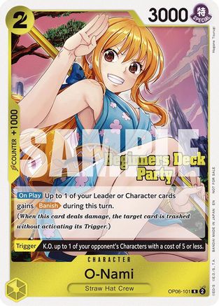 O-Nami (Beginners Deck Party [ST-23] - [ST-28] Participation Pack) [One Piece Promotion Cards] Rare