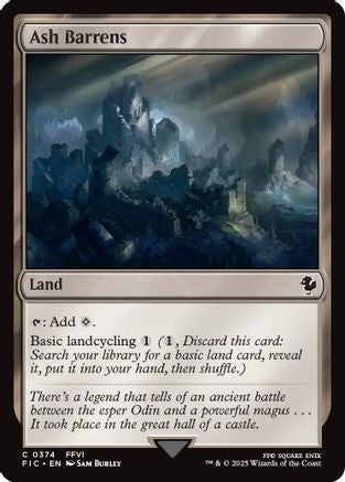 Ash Barrens (Surge Foil) [Commander: FINAL FANTASY] Foil Common