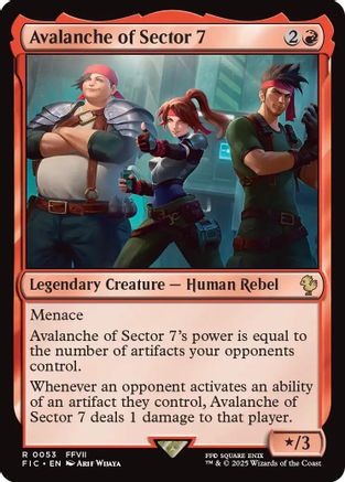 Avalanche of Sector 7 (Surge Foil) [Commander: FINAL FANTASY] Foil Rare