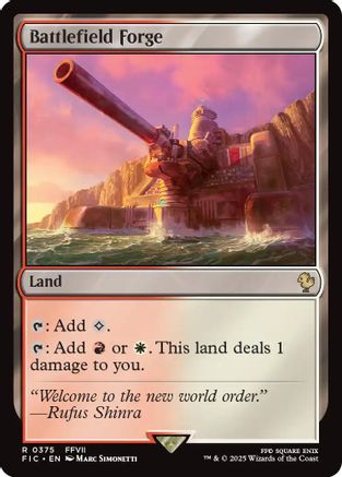 Battlefield Forge (Surge Foil) [Commander: FINAL FANTASY] Foil Rare