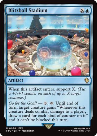 Blitzball Stadium (Surge Foil) [Commander: FINAL FANTASY] Foil Rare