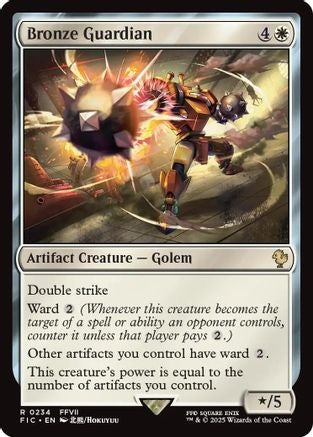 Bronze Guardian (Surge Foil) [Commander: FINAL FANTASY] Foil Rare