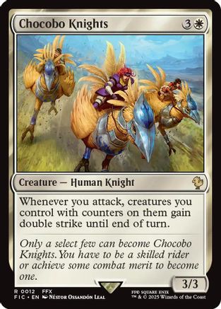 Chocobo Knights (Surge Foil) [Commander: FINAL FANTASY] Foil Rare