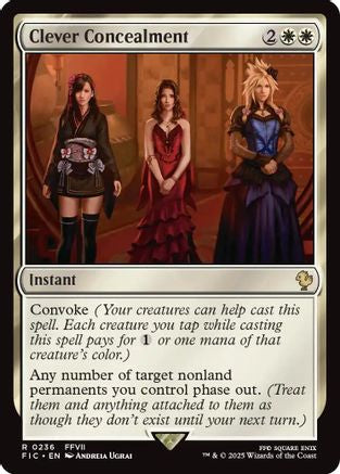 Clever Concealment (Surge Foil) [Commander: FINAL FANTASY] Foil Rare