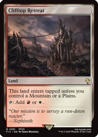 Clifftop Retreat (Surge Foil) [Commander: FINAL FANTASY] Foil Rare