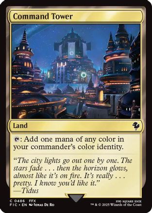 Command Tower (0486) (Surge Foil) [Commander: FINAL FANTASY] Foil Common