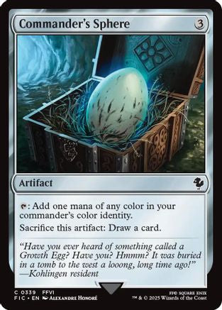 Commander's Sphere (Surge Foil) [Commander: FINAL FANTASY] Foil Common