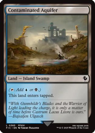 Contaminated Aquifer (Surge Foil) [Commander: FINAL FANTASY] Foil Land