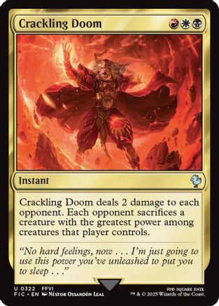Crackling Doom (Surge Foil) [Commander: FINAL FANTASY] Foil Uncommon