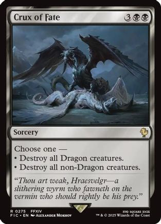 Crux of Fate (Surge Foil) [Commander: FINAL FANTASY] Foil Rare