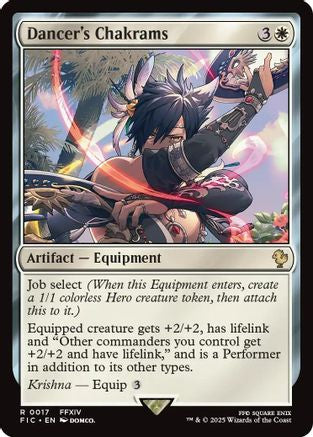 Dancer's Chakrams (Surge Foil) [Commander: FINAL FANTASY] Foil Rare