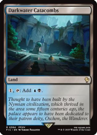 Darkwater Catacombs (Surge Foil) [Commander: FINAL FANTASY] Foil Rare