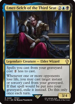 Emet-Selch of the Third Seat (Surge Foil) [Commander: FINAL FANTASY] Foil Rare
