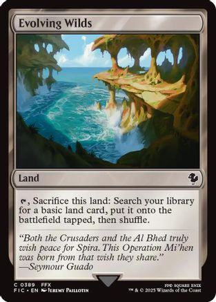 Evolving Wilds (Surge Foil) [Commander: FINAL FANTASY] Foil Common