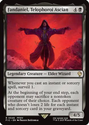 Fandaniel, Telophoroi Ascian (Surge Foil) [Commander: FINAL FANTASY] Foil Rare